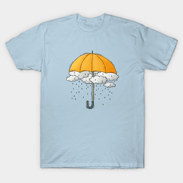 Umbrella Rain T-Shirt by Tania Tania